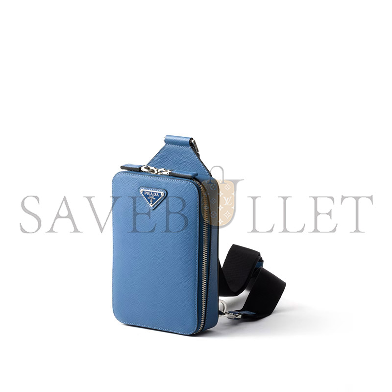PRADA BRIQUE SAFFIANO LEATHER BAG 2VZ106 (20*14*4cm)